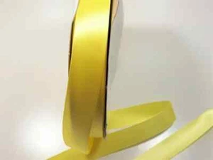 Yellow Ribbon, Schiff Lemon Yellow SF Satin Ribbon 7/8 inch wide x 10 yards, B25 - Picture 1 of 5
