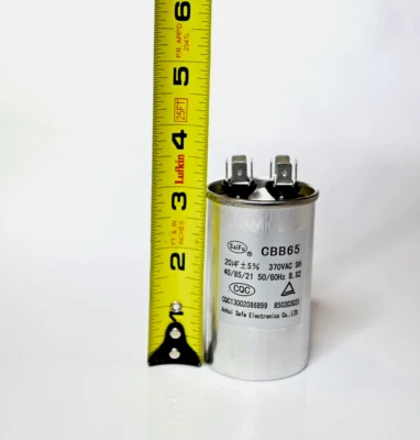 ANHUI SAFE ELECTRONICS 20 uf 370VAC CBB65 capacitor 50/60 Hz Motor Run Aluminum Casing