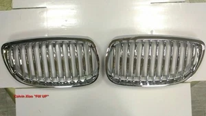 MIT CHROMED & SILVER FRONT KIDNEY GRILLE BMW E92 E93 3 SERIES 2007-2009 - Bild 1 von 7
