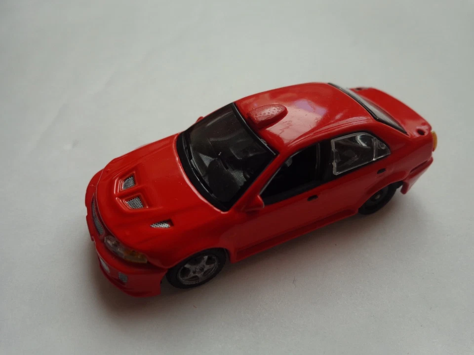 1/72 Cararama Classico - Mitsubishi Lancer Rosso Modellino Auto - Immagine 1 di 1