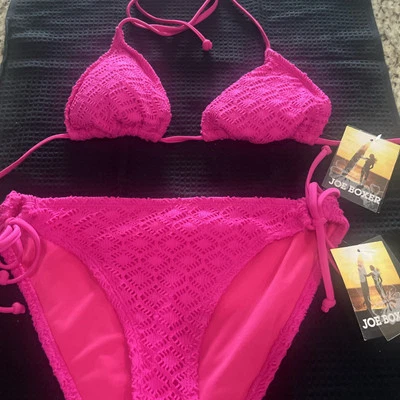 Conjunto de 2 piezas de traje de baño de ganchillo para mujer traje de baño parte inferior M Top S envío gratuito Foto 1 de 4