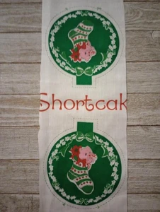 strawberry shortcake christmas stocking ornament fun fabric piece 5 x 5 inch new - Picture 1 of 3