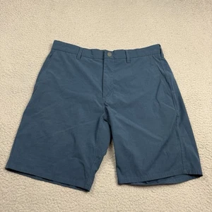 Johnnie O Shorts Mens 33 Blue Calcutta Lightweight Performance Golf Chino - Picture 1 of 12