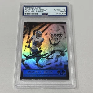 Signed 2021 Panini Amon-Ra St. Brown #86 Trophy Collection RC PSA DNA - Picture 1 of 3