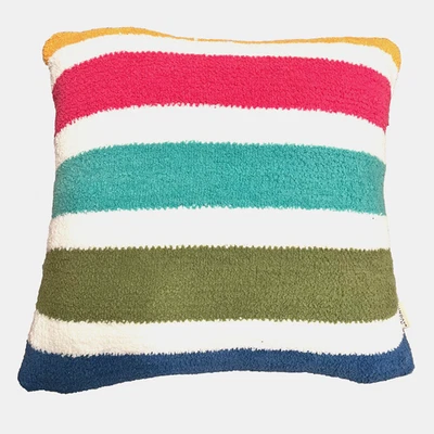 SUNDAY CITIZEN Burano Memory Foam Square Throw Pillow 18 x 18 Colorful Striped - Image 1 of 4