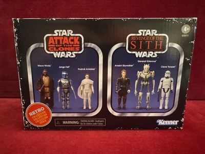 COLECCIÓN RETRO STAR WARS ATAQUE DE LOS CLONES VENGANZA DE LOS Sith sin pegatinas Foto 1 de 4