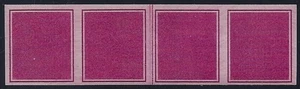 TD96a Very Scarce Test / Dummy Imperf Line Strip of 4 Cat $1000++ Mint NH - Picture 1 of 1