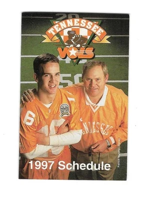 1997 Tennessee Volunteers College football schedule - PEYTON MANNING - Image 1 of 2