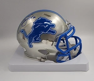 JARED GOFF signierter Detroit Lions NFL Riddell Mini Helm Echtheitszertifikat - Bild 1 von 7