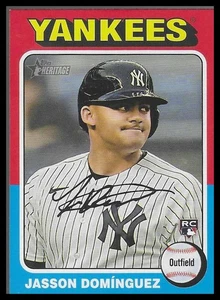 2024 Topps Heritage Mini #399 Jasson Domínguez New York Yankees Rookie - Picture 1 of 2