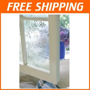 Elderberry Decorative Privacy Window Film - Textured Glass 36x72 UV Protection - Picture 1 of 11