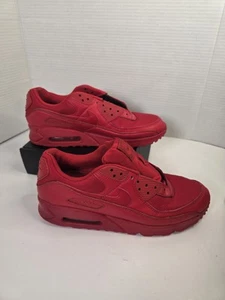 Nike Men's Red Air Max 90 Sneakers Size 11 - Picture 1 of 7