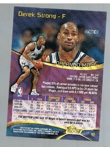 1997/98 Topps Stadium Club Members Only Derek Strong #92 Magic - Picture 1 of 1