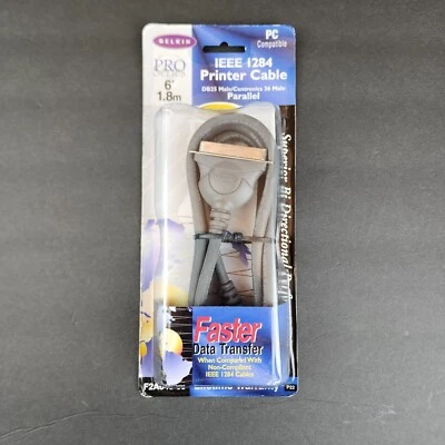 Belkin IEEE 1284 Cable F2A046-06 701473  DB25 Male Centronics 36 Male - Image 1 of 4