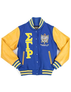 Sigma Gamma Rho SORORITY WOLLUNI LETTERMAN JACKE 1922 hübscher Pudel - Bild 1 von 5