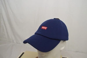 NUEVO Levi's Sombrero de Béisbol Forrado de Lanza Azul Snap Back OSFA - Imagen 1 de 8