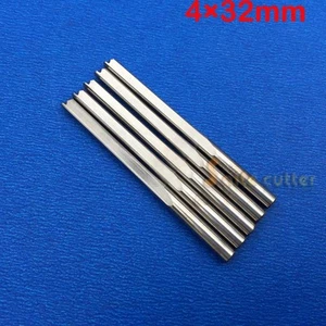 10 piezas Herramienta de molino extremo recto doble flauta brocas enrutador CNC ESPUMA MDF PVC MADERA 4*32 mm - Imagen 1 de 1