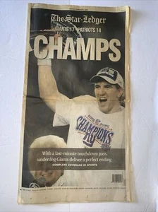 Newark Star Ledger Newspaper 2-4-08 Giants Super Bowl XLII Champs BONUS NY POST - Picture 1 of 22