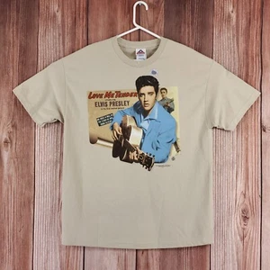 Camiseta de algodón vintage 1998 AAA para hombre talla XL Elvis Presley Love Me tostada tierna - Imagen 1 de 13