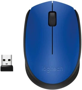 LOGITECH MOUSE WIRELESS M170 BLUE OPTICAL USB AMBIDESTRO PC MAC SENZA FILO NUOVO - Foto 1 di 3