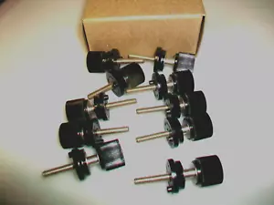 BOX OF 10 VINTAGE ORIGINAL H.H. EBY BLACK BINDING POST - Picture 1 of 4