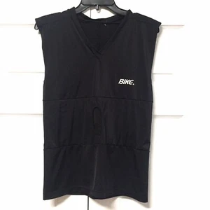 Vintage Bike Athletic Co Cycling Sleeveless Shirt Vest Size M Black Back Pocket - Picture 1 of 5