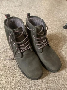 UGG Herren Stiefel Größe 13 Leder Wolle grau NEU ohne Karton - Bild 1 von 3