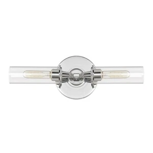 Craftmade Modina 2 Light Linear Wall Sconce, Chrome - 38002-CH - Picture 1 of 1