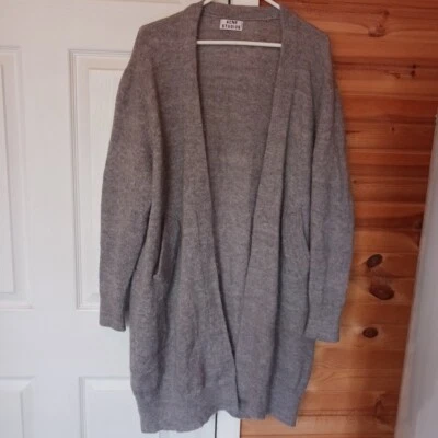 Cárdigan largo Acne Studios Raya gris plumón de pato y pluma de pato para mujer M/L? Foto 1 de 4