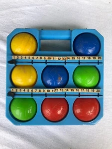STAMPOPLASTICH BOCCE GIOCO VINTAGE ANNI 70/80 PLASTICA COLLEZIONE SPIAGGIA MARE - Foto 1 di 4