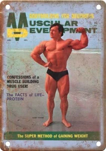 Muscular Development Bodybuilding Magazine 12" x 9" Reproduction Metal Sign W58 - Picture 1 of 1