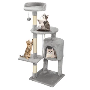 Rascador Gatos Grandes Árbol Escalador Árbol para Gatos XXL Rascador para Gatos Estable 112 cm - Imagen 1 de 20