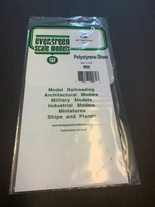 Hoja de plástico de estireno Evergreen .060 blanco rasguño edificio 12" x 6" #9060 - Imagen 1 de 2