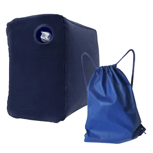 XL Inflatable Foot Leg Rest Travel Pillow, Kids Plane Bed, Car Pet Camp with Bag - Picture 1 of 13