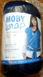 Baby Carrier Wrap Navy Moby Wrap One Size 8-35 lbs New - Picture 1 of 4