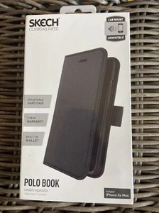 Skech Polo Book Case for Apple iPhone XS Max ( Color - Black ) - Picture 1 of 2