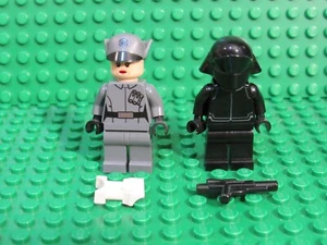 Lot 2 Lego Star Wars Minifigs First Order Officer 75104 Crew Member Gunner GG53 - Picture 1 of 2