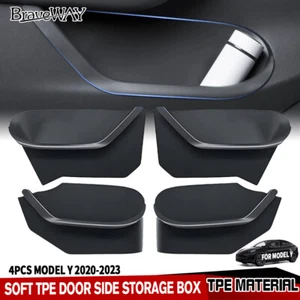 4X Door Side Storage Box Organizer Holder For Model Y Protector Accessorie - Picture 1 of 12
