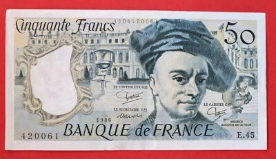 billet 50 francs Quentin de la Tour 1986 n°38 - image 1 of 2