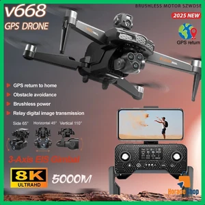 ✅ Drone S-X1 8K GPS 5G Écran Intégré Gimbal 3 Axes EIS Brushless Mini UAV RC - Imagen 1 de 8
