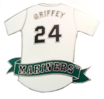 Seattle Mariners Pin Ken Griffey Jr Pin Rare 1996 Home Jersey MLB Licensed pin - Image 1 of 2