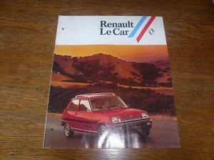 Renault Le Car 1980 folleto de ventas - vintage - Imagen 1 de 6