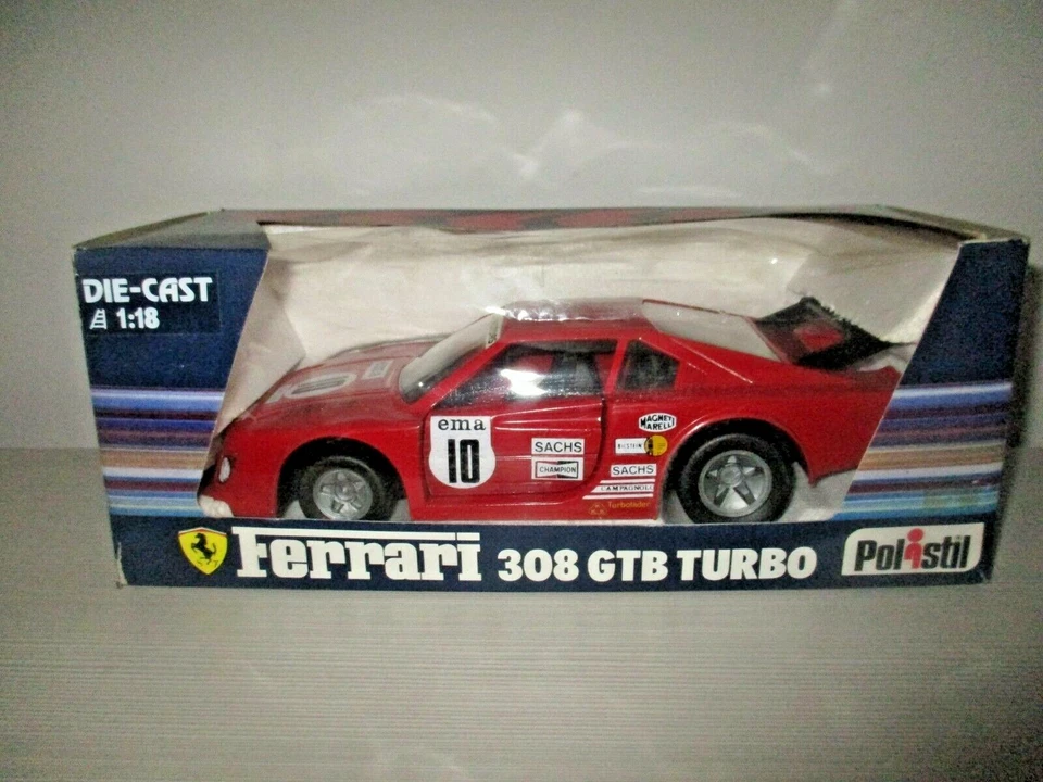 FERRARI 308 GTB TURBO TS1 OBSOLETA POLISTIL SCALA 1:18 - Immagine 1 di 1