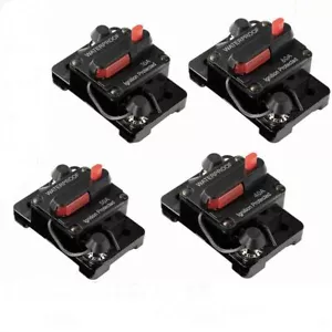 Premium 100-300AMP DC 12V Circuit Breaker Auto Marine Stereo Audio Fuse Reset - Picture 1 of 30