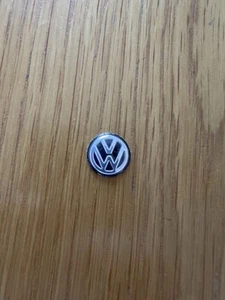 GENUINE VW KEY BADGE 14MM 3M ADHESIVE BACK TRANSPORTER GOLF POLO QUICK POSTAGE - Picture 1 of 8