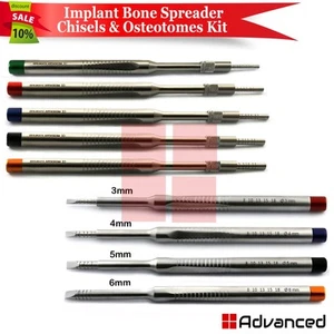 Kit de cinceles para esparcidores óseos de implante de 9 piezas división de cresta quirúrgica dental - Imagen 1 de 8