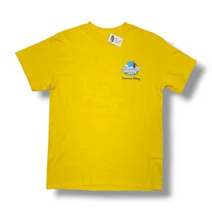 Rainforest Cafe Souvenir Downtown Disney The Water's Fine Yellow T-Shirt Men's M - Picture 1 of 10