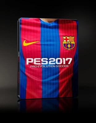 PES 17 PS4 *NEW *RARE *STEELBOOK Pro Evolution Soccer 2017 Barcelona FC Football - Bild 1 von 3