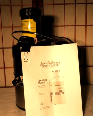 JACK LA LANNE's POWER JUICER EXPRESS MODEL E-1188-1 STAINLESS STEEL  TRISTAR - Image 1 of 4