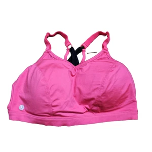 Livi Activewear Sports Bra 20 Pink No wore Full Support Wireless Removable Pads - Picture 1 of 13